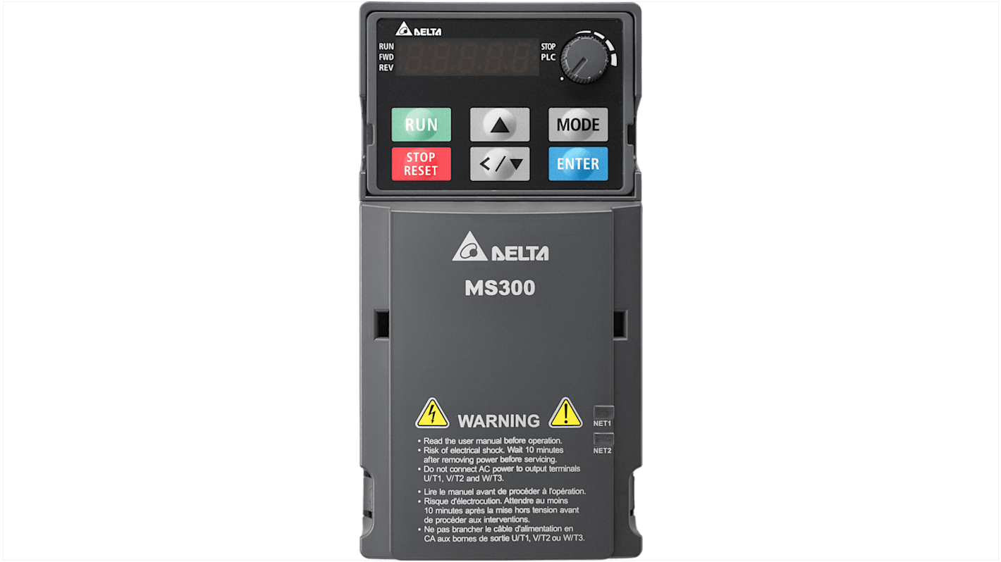 Delta Electronics VFD-MS, 3-Phasen Frequenzumrichter 0,4 kW, 460 V / 1,5 A 0 → 599Hz