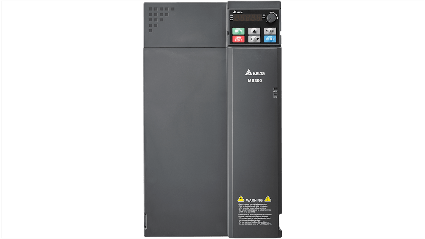 Delta Electronics Inverter Drive, 22 kW, 3 Phase, 460 V, 45 A, VFD-MS Series