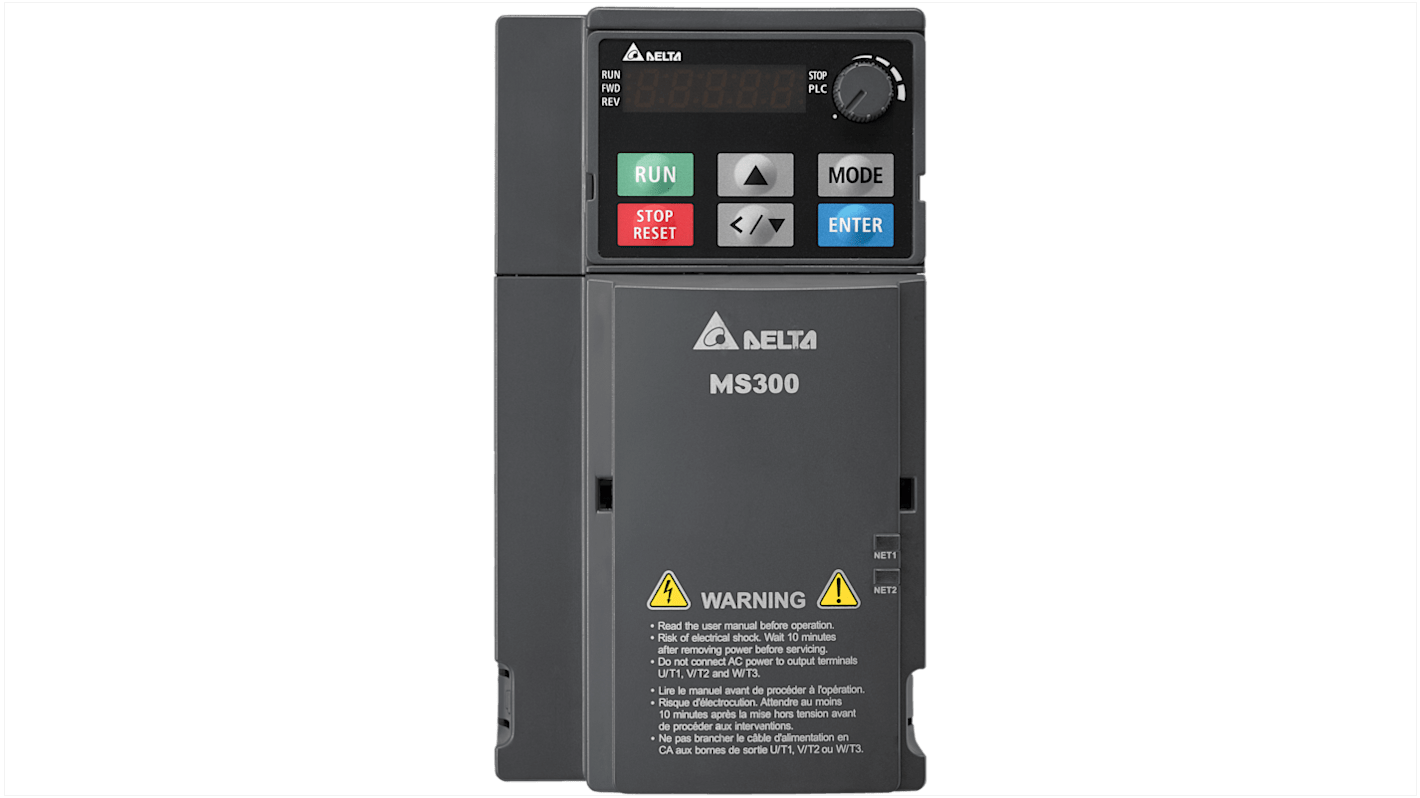 Variateur de fréquence Delta Electronics VFD-MS, 3,7 kW 460 V 3 phases, 9 A, 0 → 599Hz