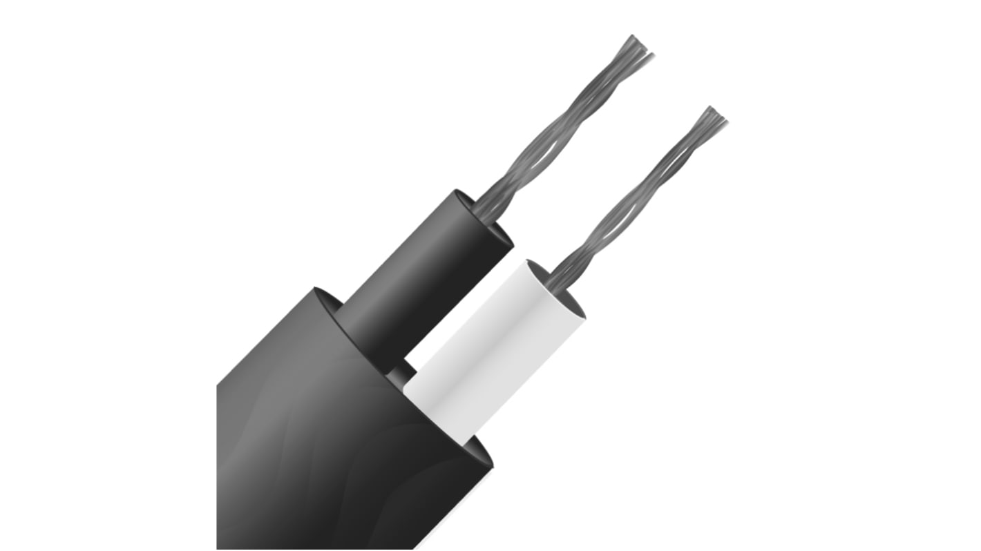 Câble/fil de thermocouple type J RS PRO, 100m, Non blindé, temp. max. +105°C, gaine PVC