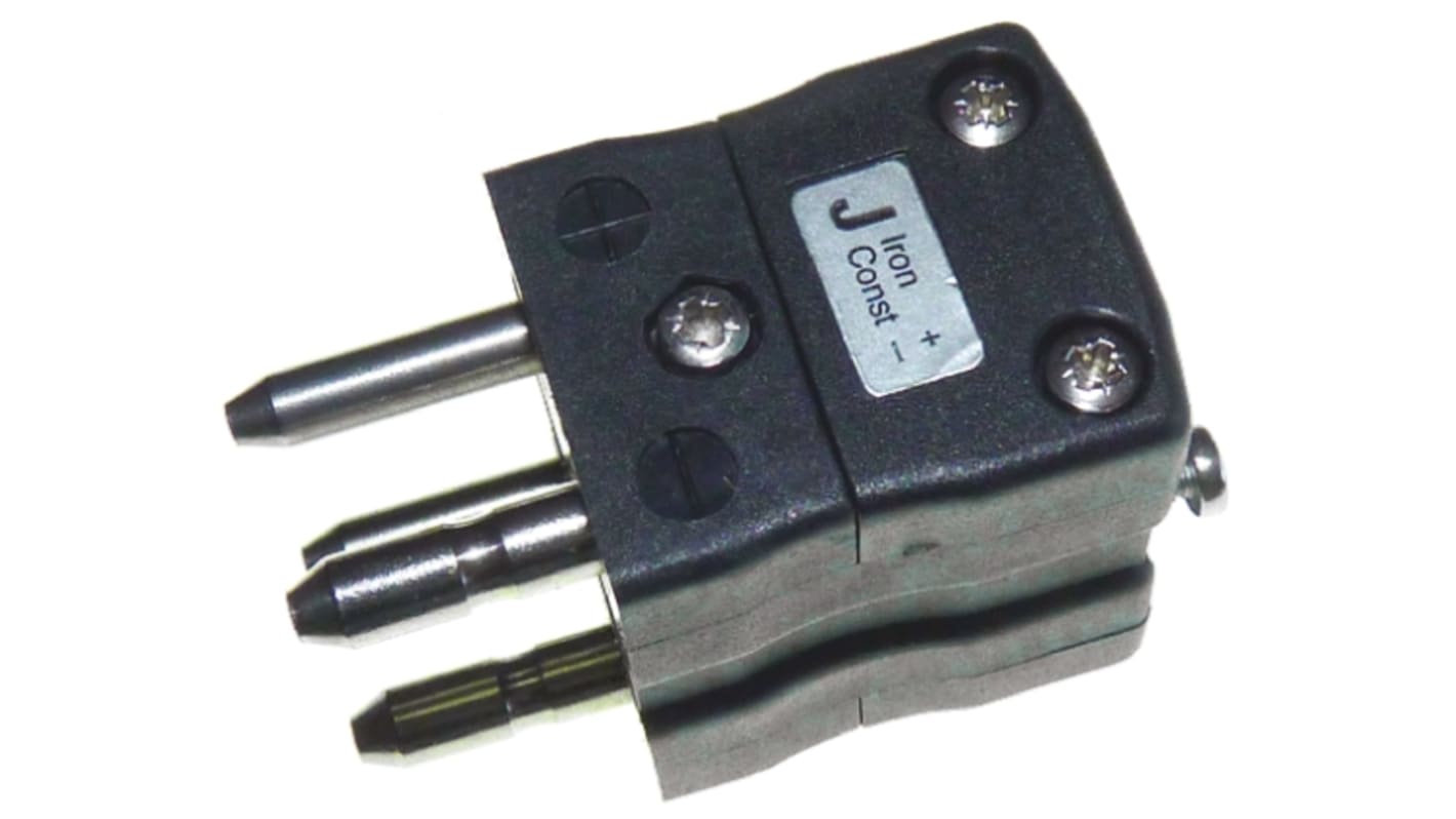 RS PRO Duplex Thermocouple Connector for Use with Type J Thermocouple, Standard Size, IEC Standard