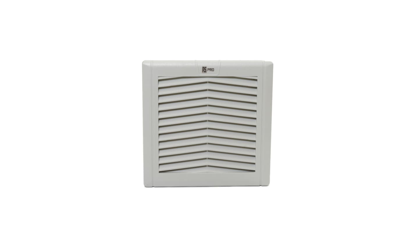 RS PRO Filter Fan, 230 V, ac Operation, 138m³/h Filtered, 162m³/h Unimpeded, IP54, 149x149mm