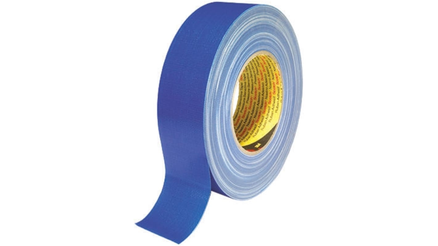 Y389 BLEU CLAIR 3M Scotch 389 Duct Tape, 50m x 50mm, Blue, PE Coated Finish RS