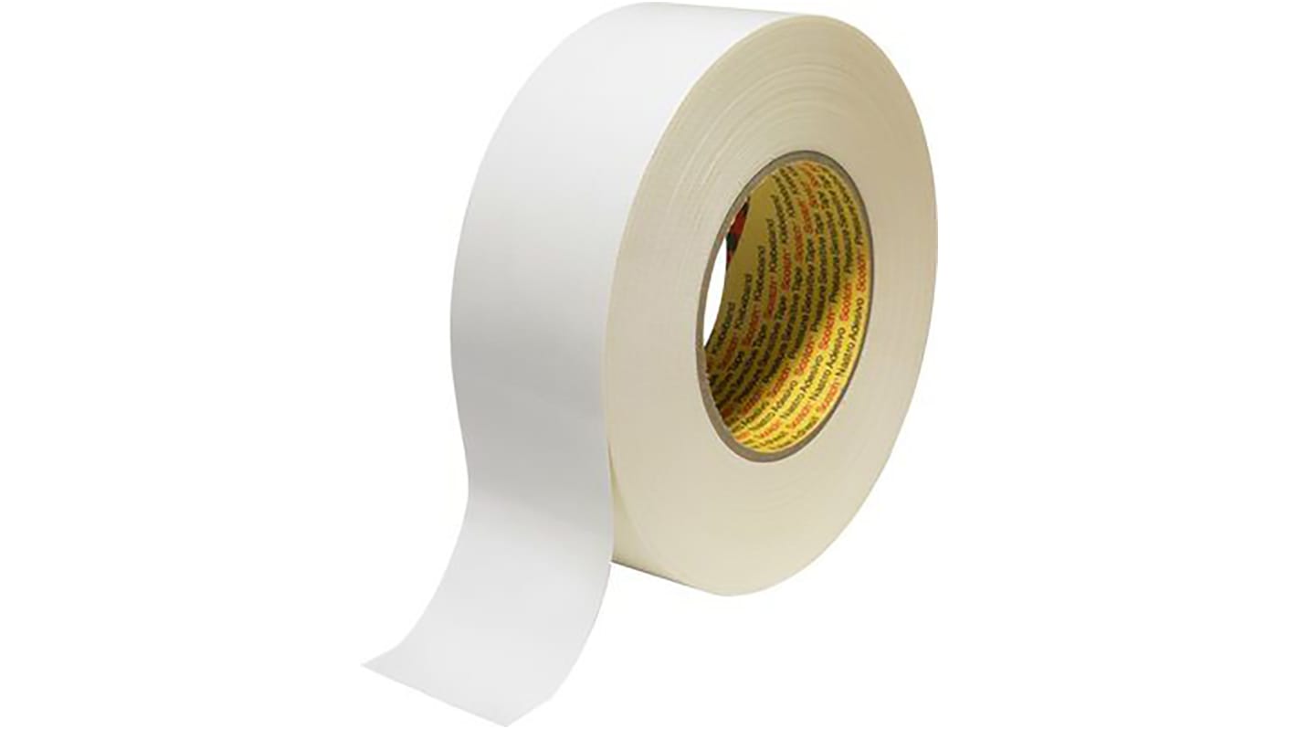 Nastro telato Bianco in Tessuto di polietilene 3M Scotch 389, adesivo in Gomma sintetica, 50mm x 50m x 0.26mm