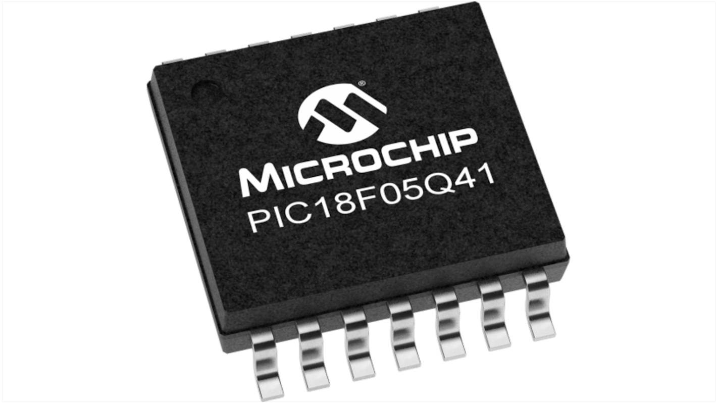 Microcontrolador MCU Microchip PIC18F05Q41-I/ST, núcleo PIC18F de 8bit, 64MHZ, TSSOP de 14 pines