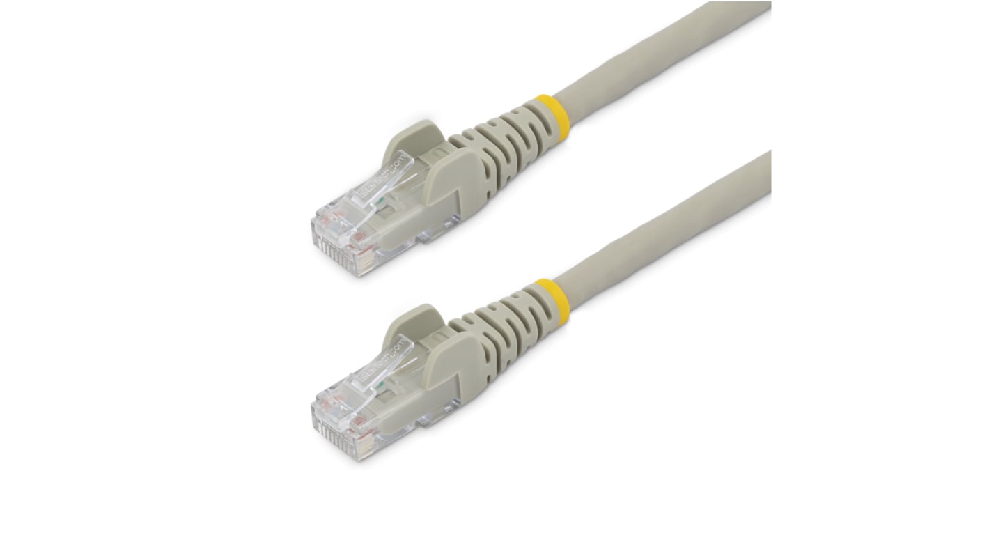 StarTech.com Cat6 Straight Male RJ45 to Straight Male RJ45 Ethernet Cable, U/UTP, Grey LSZH Sheath, 1m, Low Smoke Zero