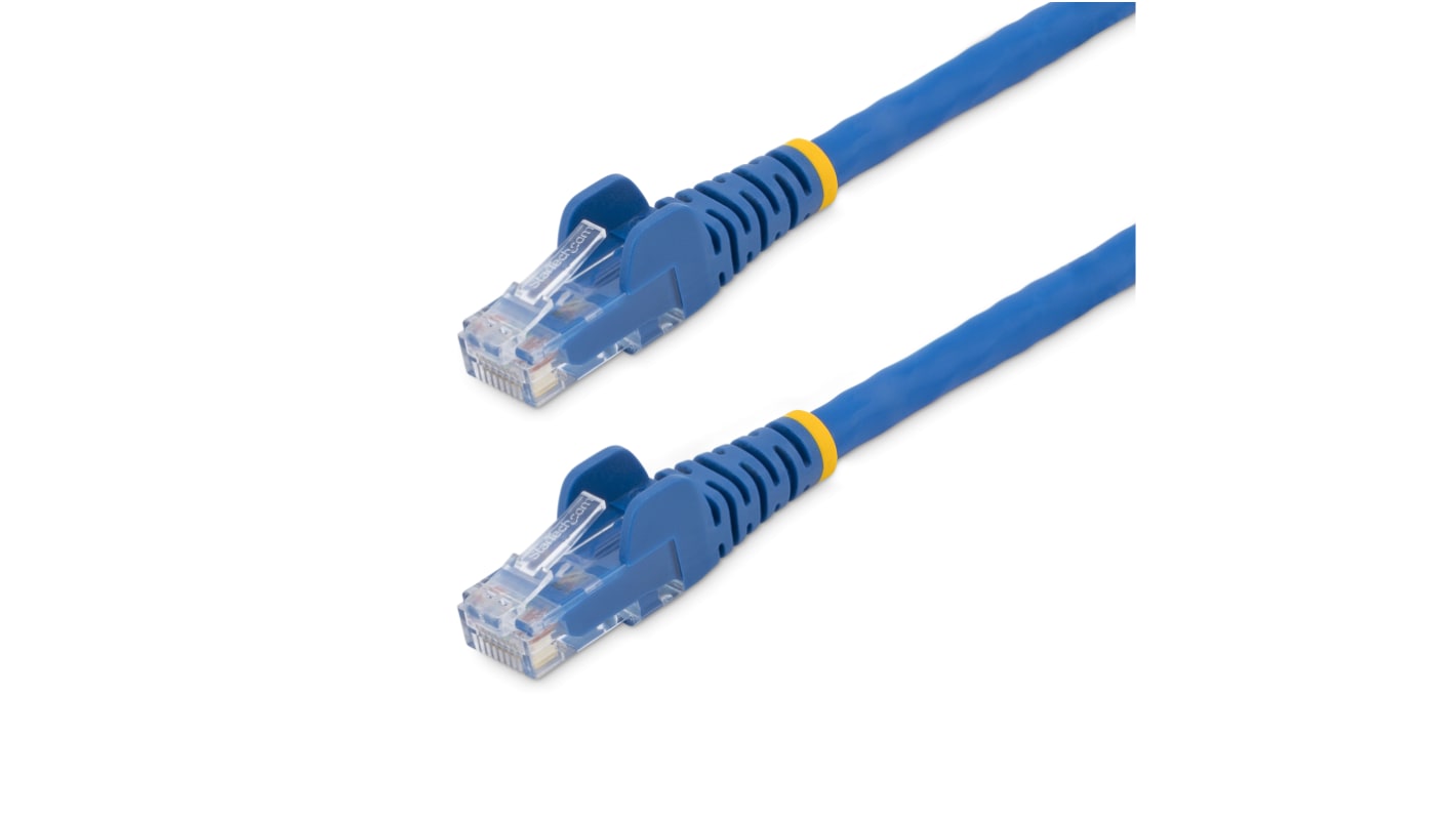 StarTech.com Cat6 Straight Male RJ45 to Straight Male RJ45 Ethernet Cable, U/UTP, Blue LSZH Sheath, 3m, Low Smoke Zero