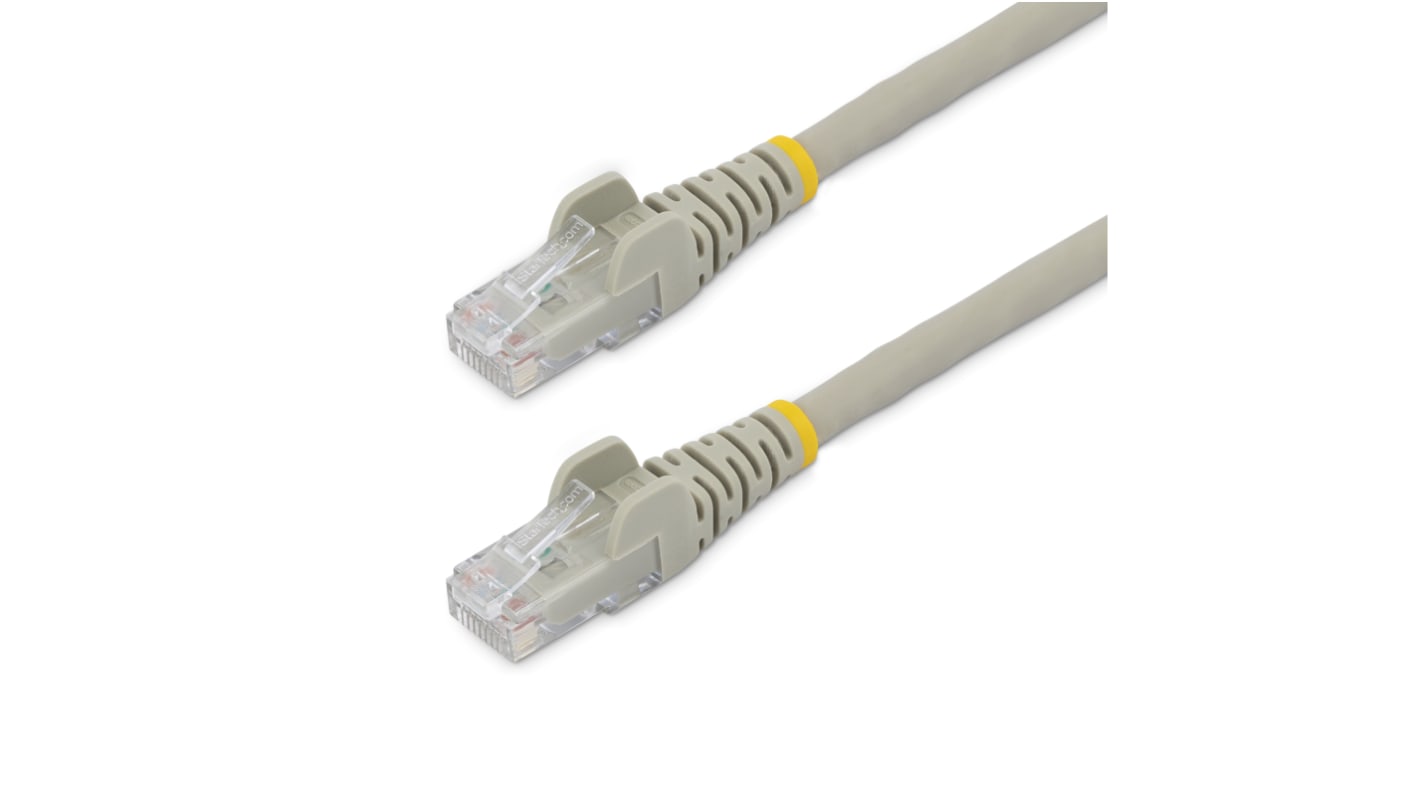 StarTech.com Cat6 Straight Male RJ45 to Straight Male RJ45 Ethernet Cable, U/UTP, Grey LSZH Sheath, 3m, Low Smoke Zero