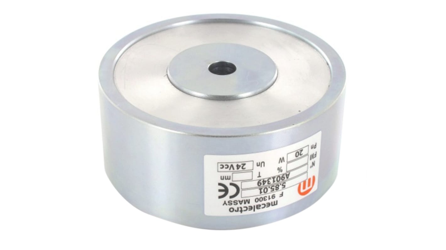 Mecalectro Holding Magnet, 2940N Holding Force 24V dc