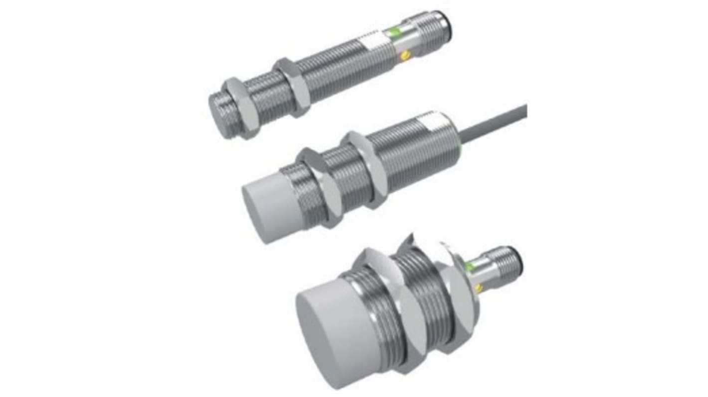 RS PRO Inductive Barrel-Style Proximity Sensor, M12 x 1, 8 mm Detection, NO/NC, NPN & PNP Output