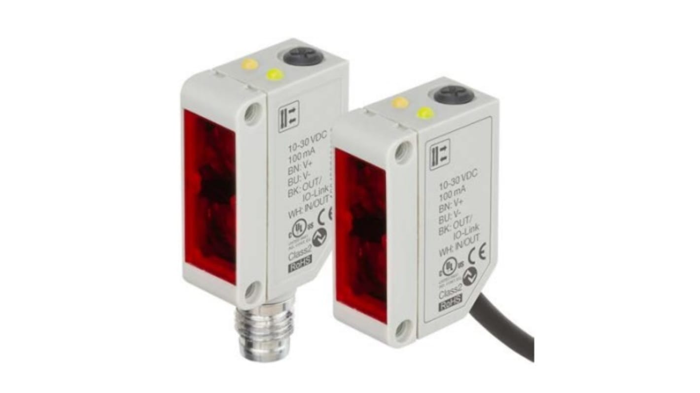 RS PRO Background Suppression Photoelectric Sensor, Block Sensor, 200 mm Detection Range IO-LINK