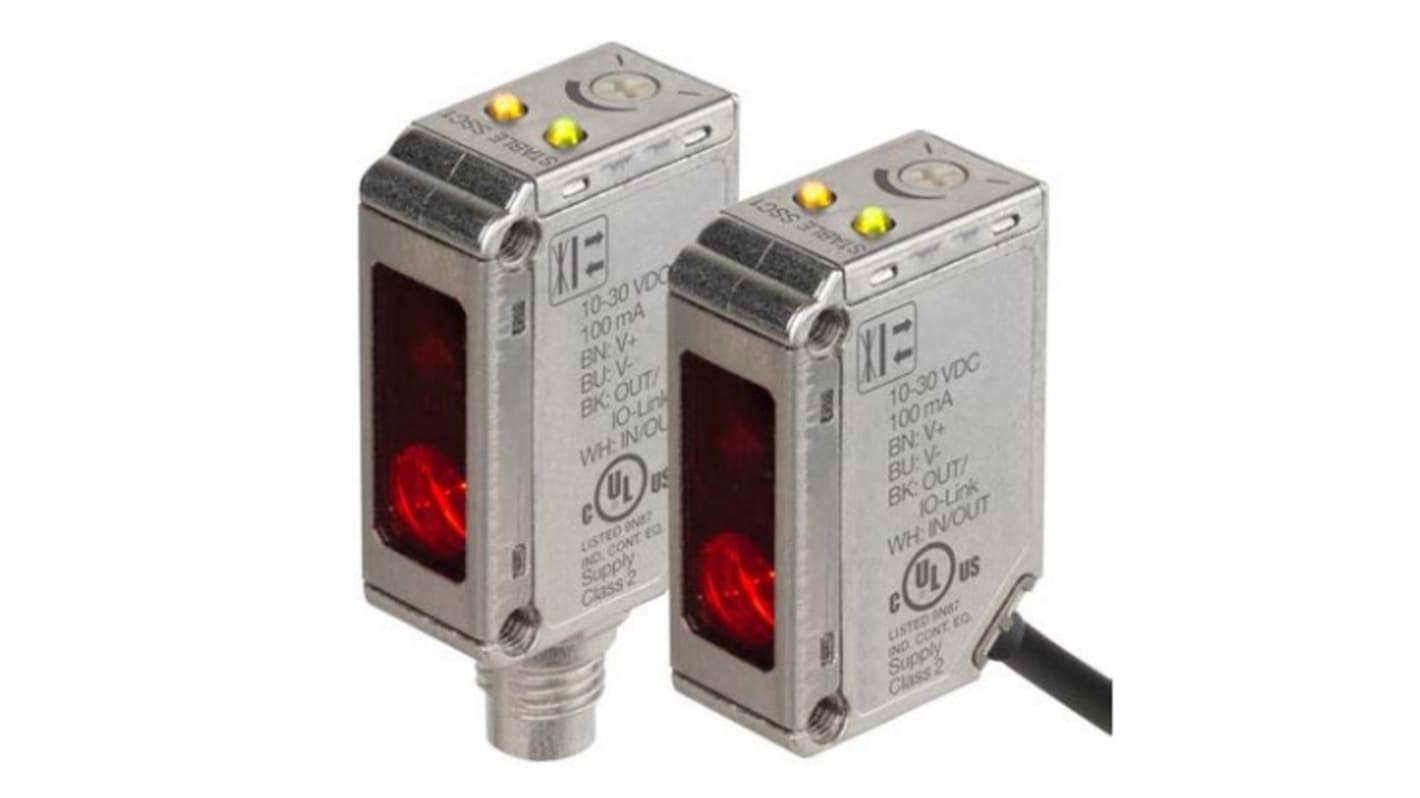 RS PRO Kubisch Optischer Sensor, Hintergrundunterdrückung, Bereich 200 mm, NPN/PNP Ausgang, Steckverbinder M8