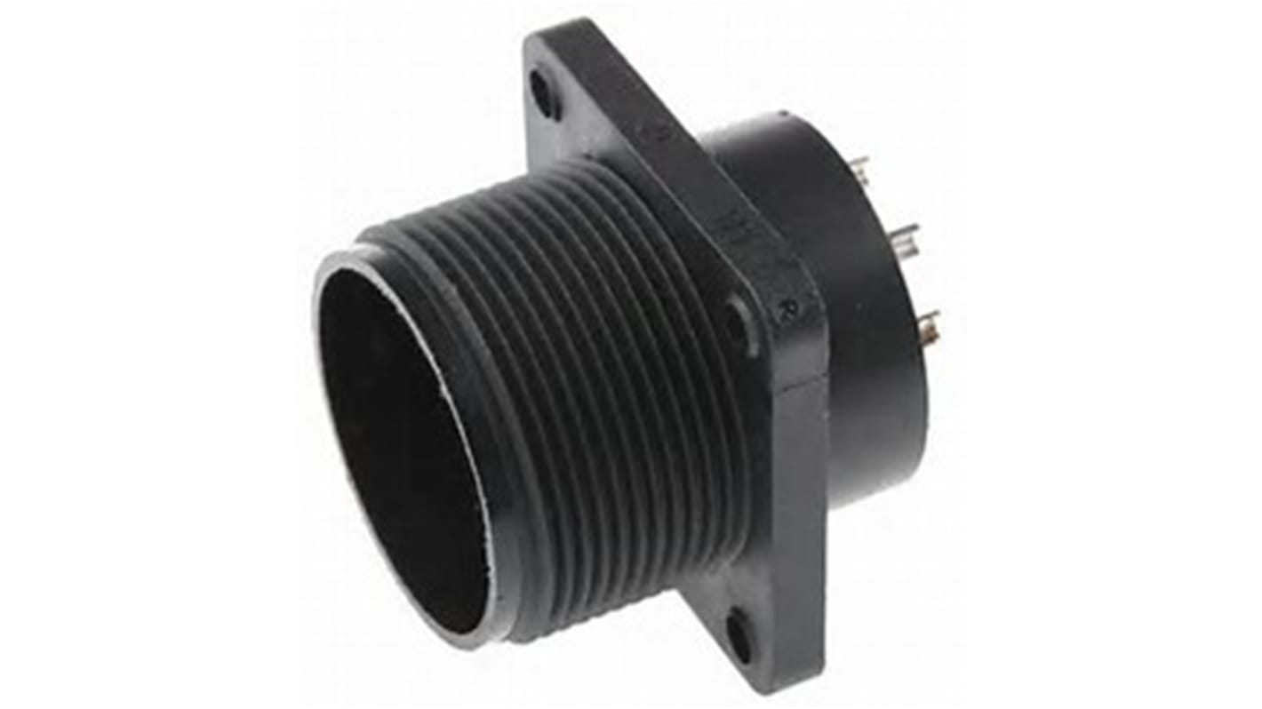 Hirschmann 14 Way Panel Mount MIL Spec Circular Connector, Pin Contacts,Shell Size 20, Screw Coupling, MIL-DTL-5015