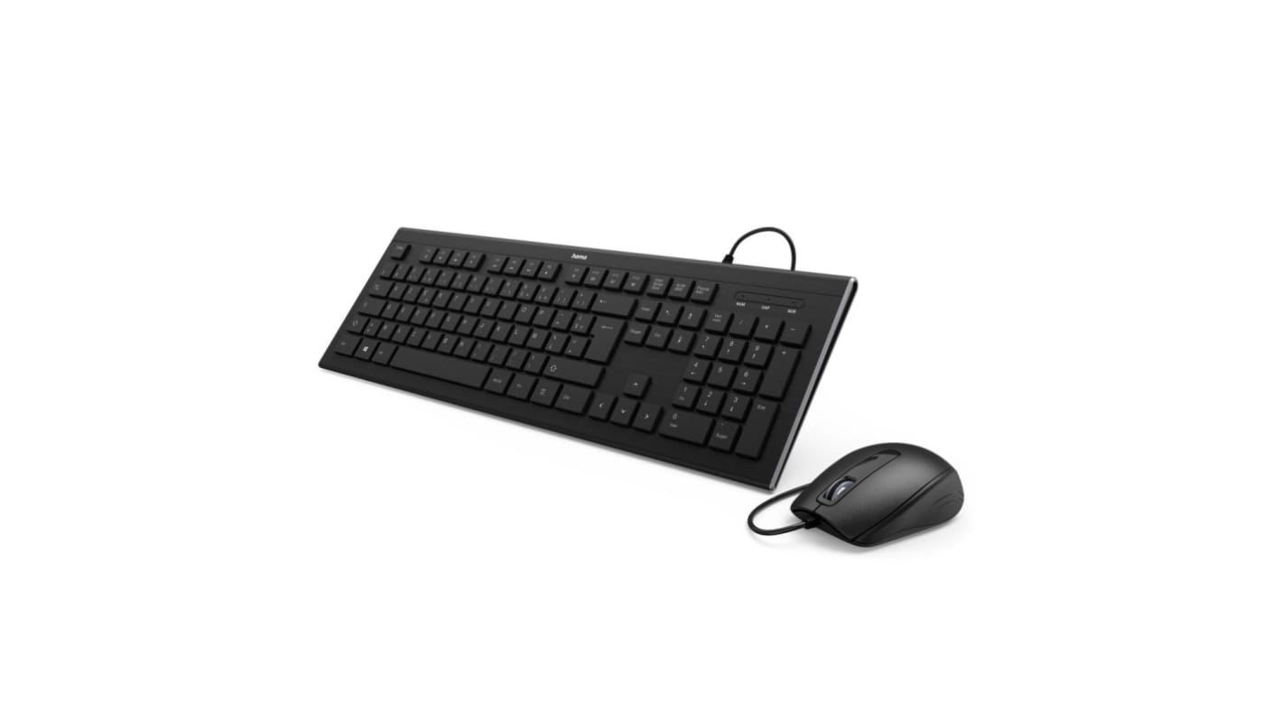 Hama F2134958 Wired Keyboard & Mouse Set, AZERTY (France)