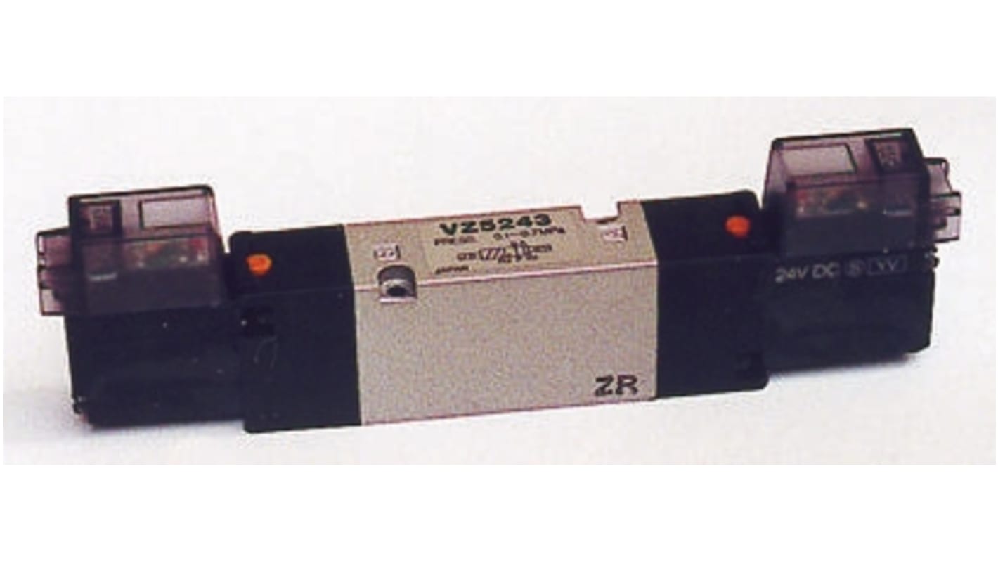 SMC 5/3 Pneumatic Control Valve - Pilot/Pilot VZ5000 Series 24V dc