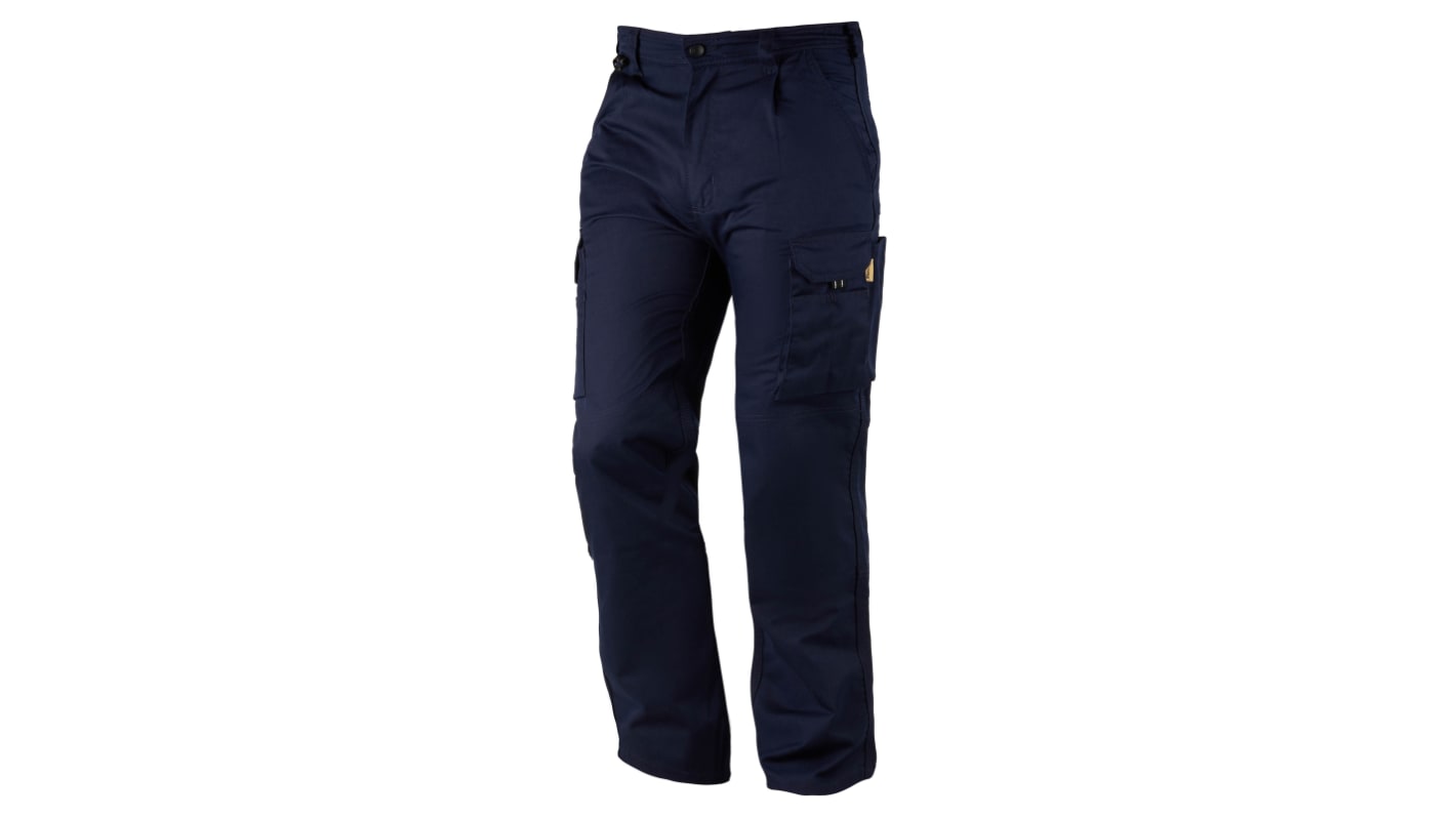 Pracovní kalhoty pánské, Tmavomodrá, Bavlna, Recyklovaný polyester, řada: Hawk EarthPro Combat Trouser 36in 89cm
