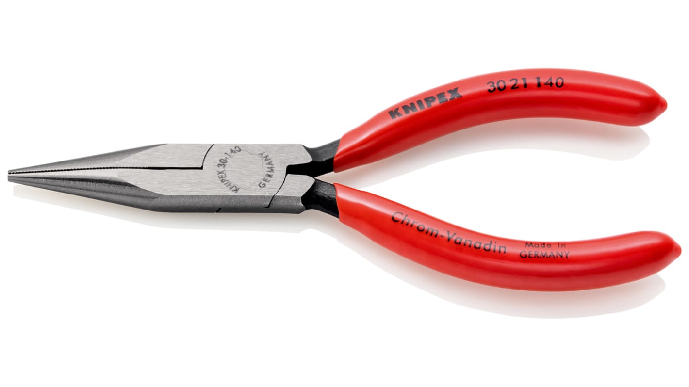 Pinze a becchi lunghi Knipex in Acciaio al vanadio galvanizzato, lungh. 140 mm Ad angolo retto