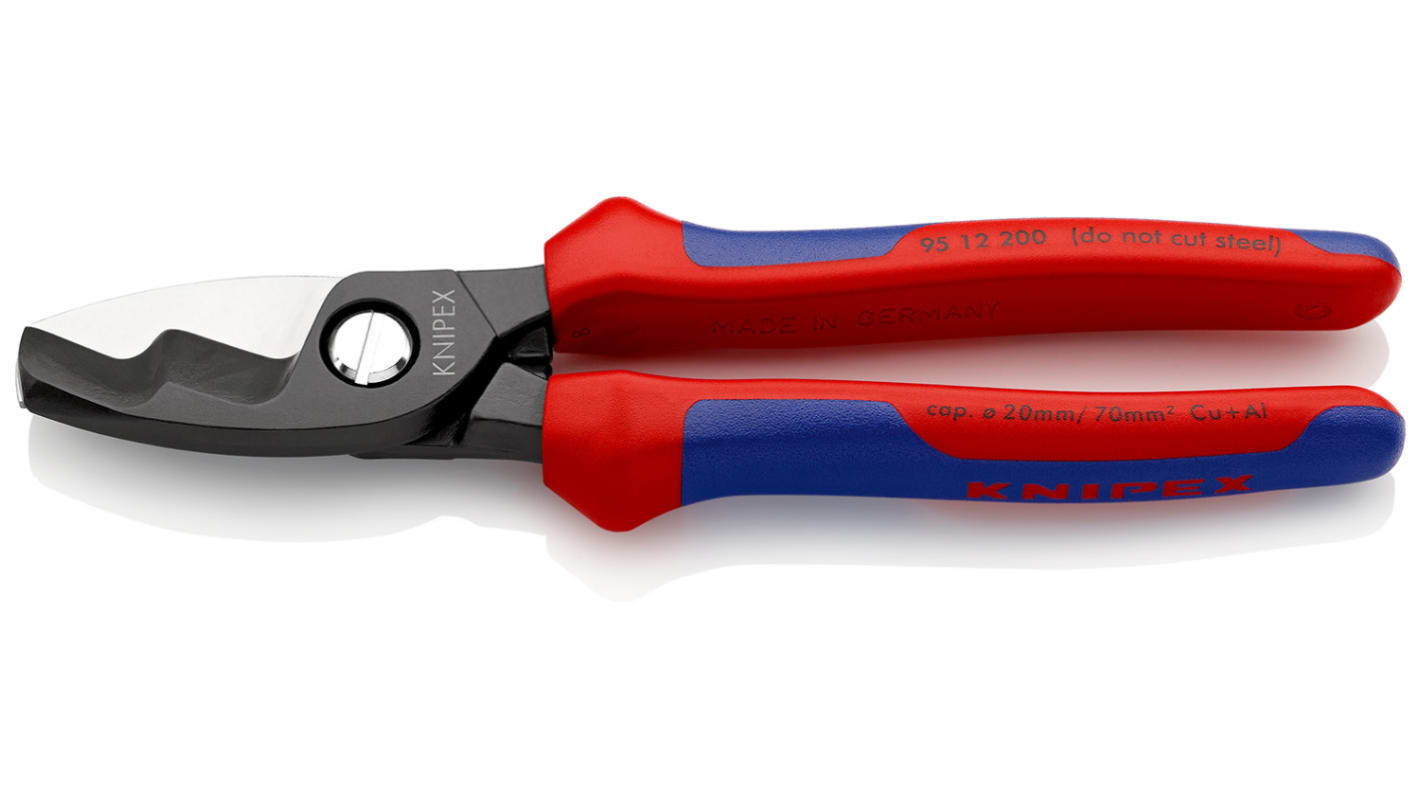 Coupe-câbles Knipex 95 12 200 mm, capacité 20mm