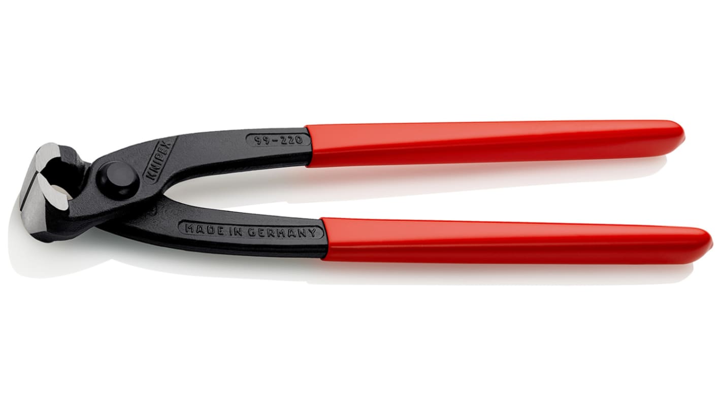 Knipex コンクリートニッパー 全体長さ：220 mm, ロシアプライヤ 最大切断能力：2.4mm, 99 01 220