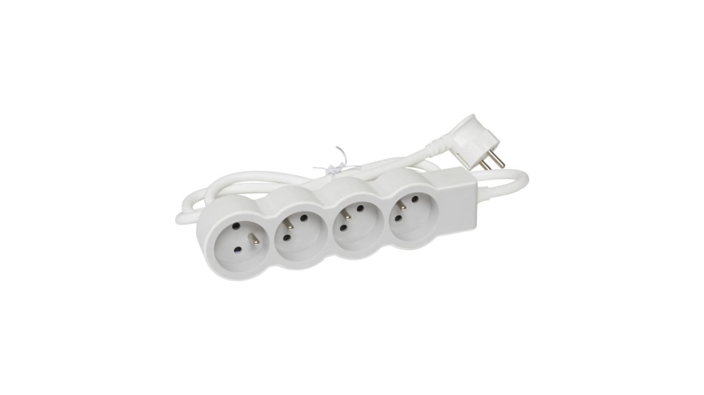 Legrand 3m 4 Socket Type E - French Extension Lead