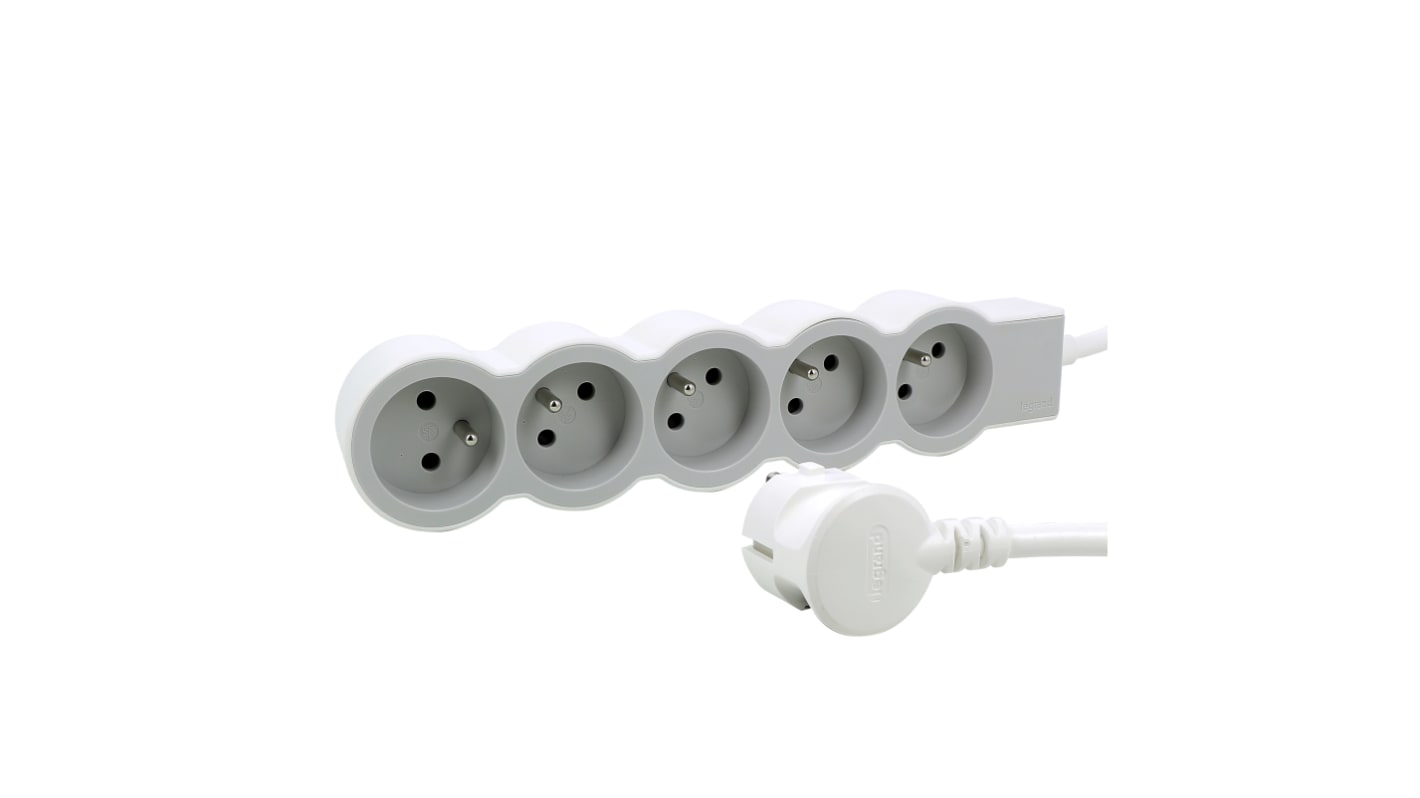 Legrand 3m 5 Socket Type E - French Extension Lead