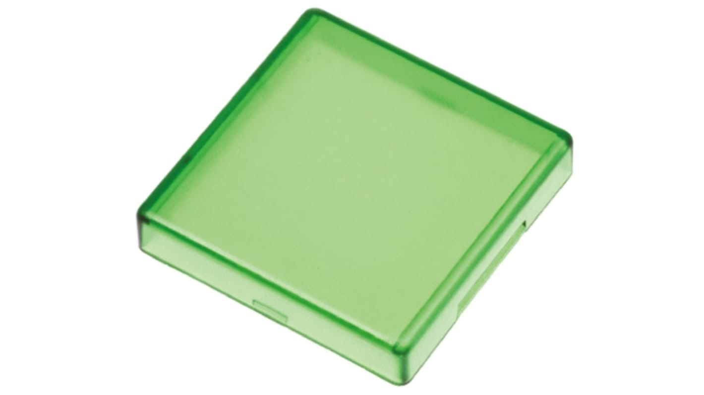 Panel Mount Indicator Lens Square Style, Green, 29mm Long