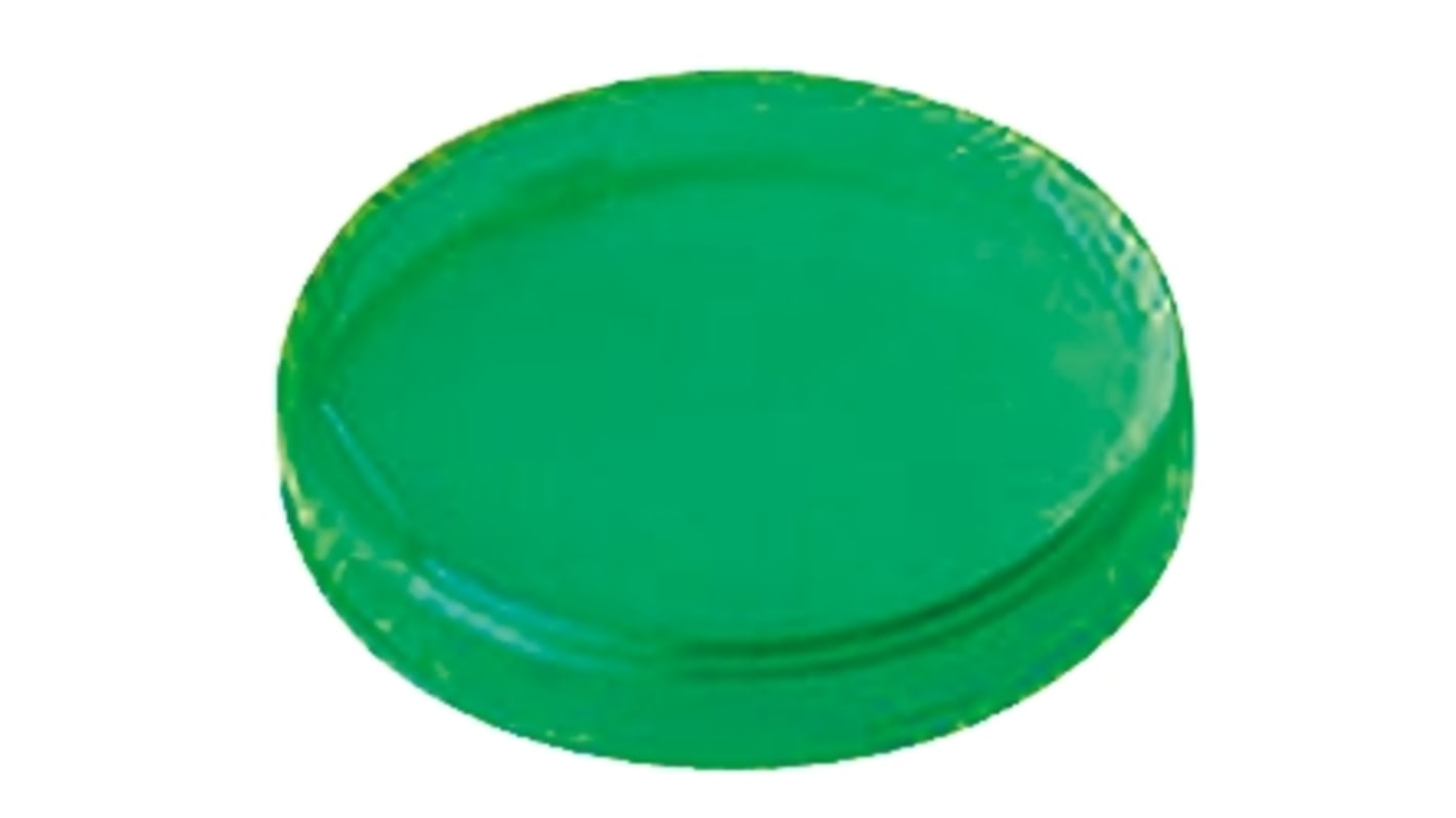 Panel Mount Indicator Lens Round Style, Green, 26mm diameter