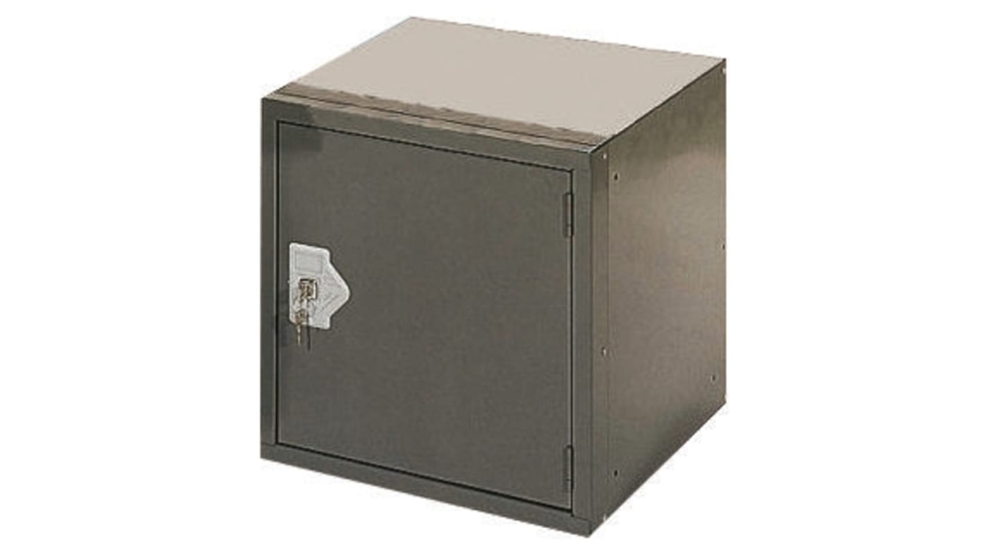 RS PRO 1 Door Grey Locker, 305 mm x 305 mm x 305mm