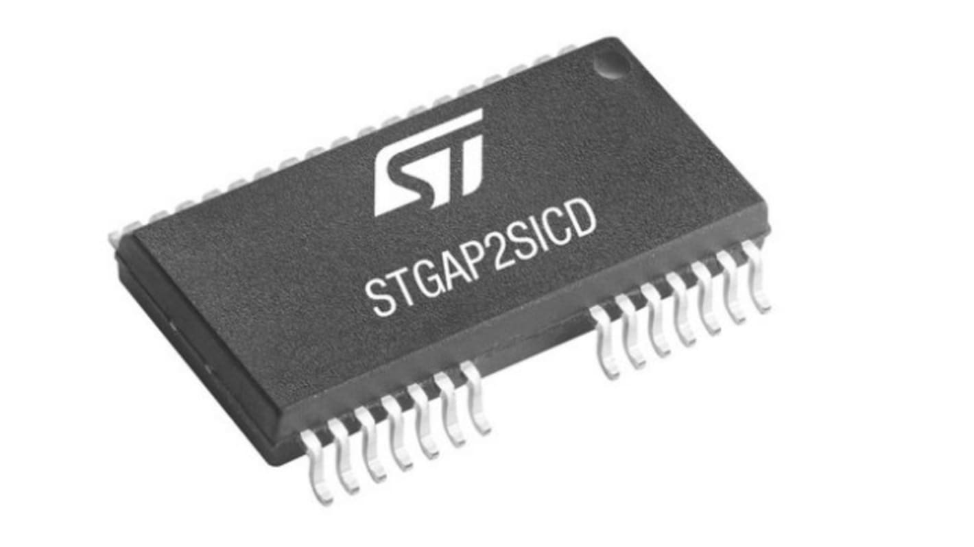 Driver gate MOSFET STGAP2SICDTR, CMOS, TTL, 4 A, 3.1 V, 5.5 V, SO-36W, 36-Pin