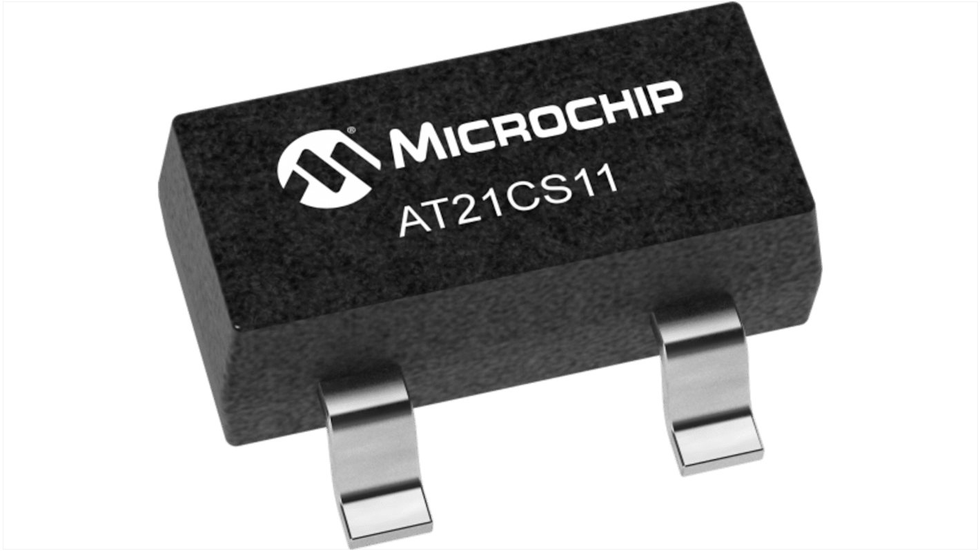 Mémoire EEPROM en série, AT21CS11-STU10-T, 1Kbit, I2C, Série 1 fil SOT-23-3, 3 broches, 8bit