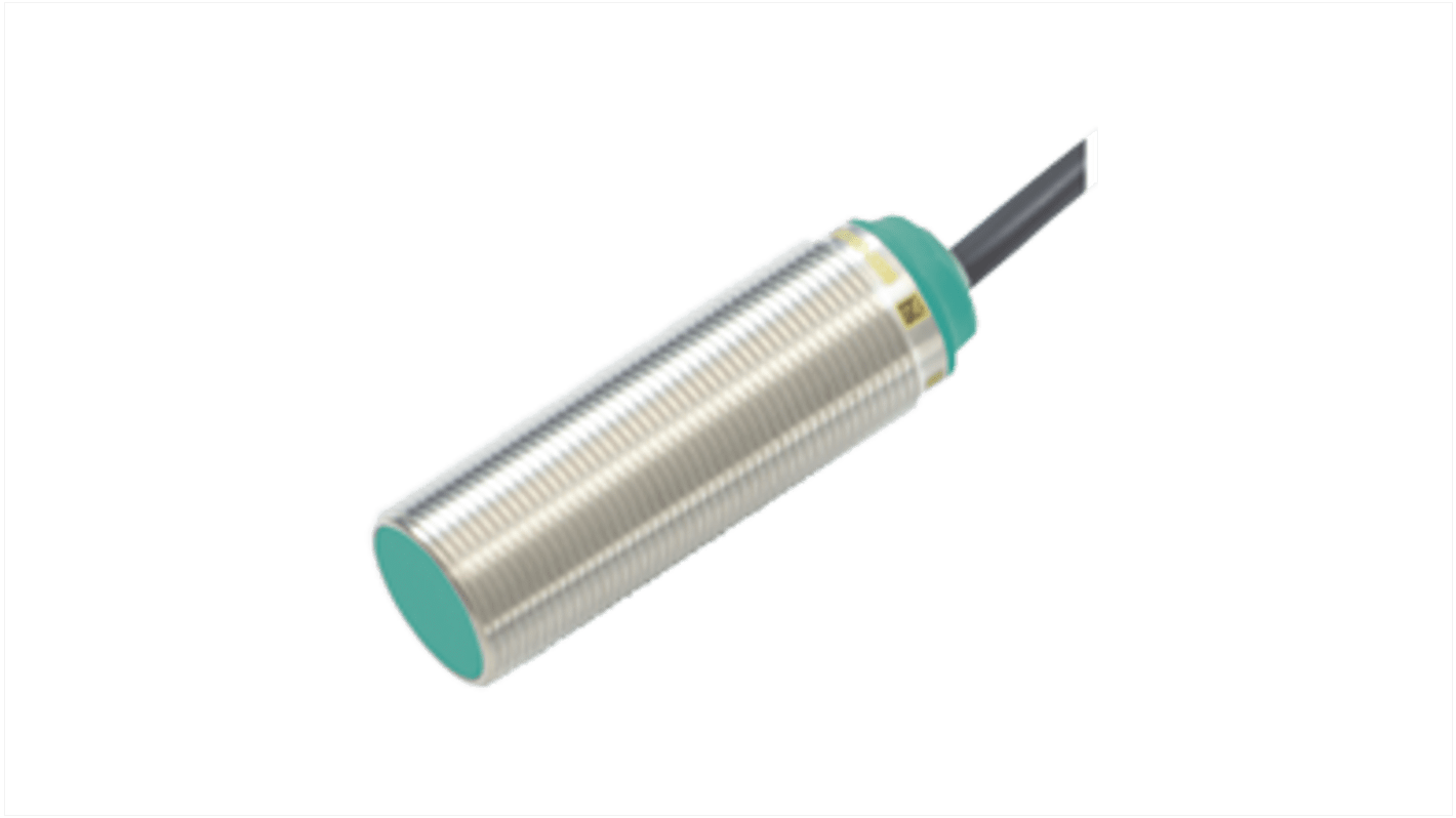 Pepperl + Fuchs Inductive Barrel-Style Inductive Proximity Sensor, M18 x 1, 8 mm Detection, PNP Output, 5 → 36