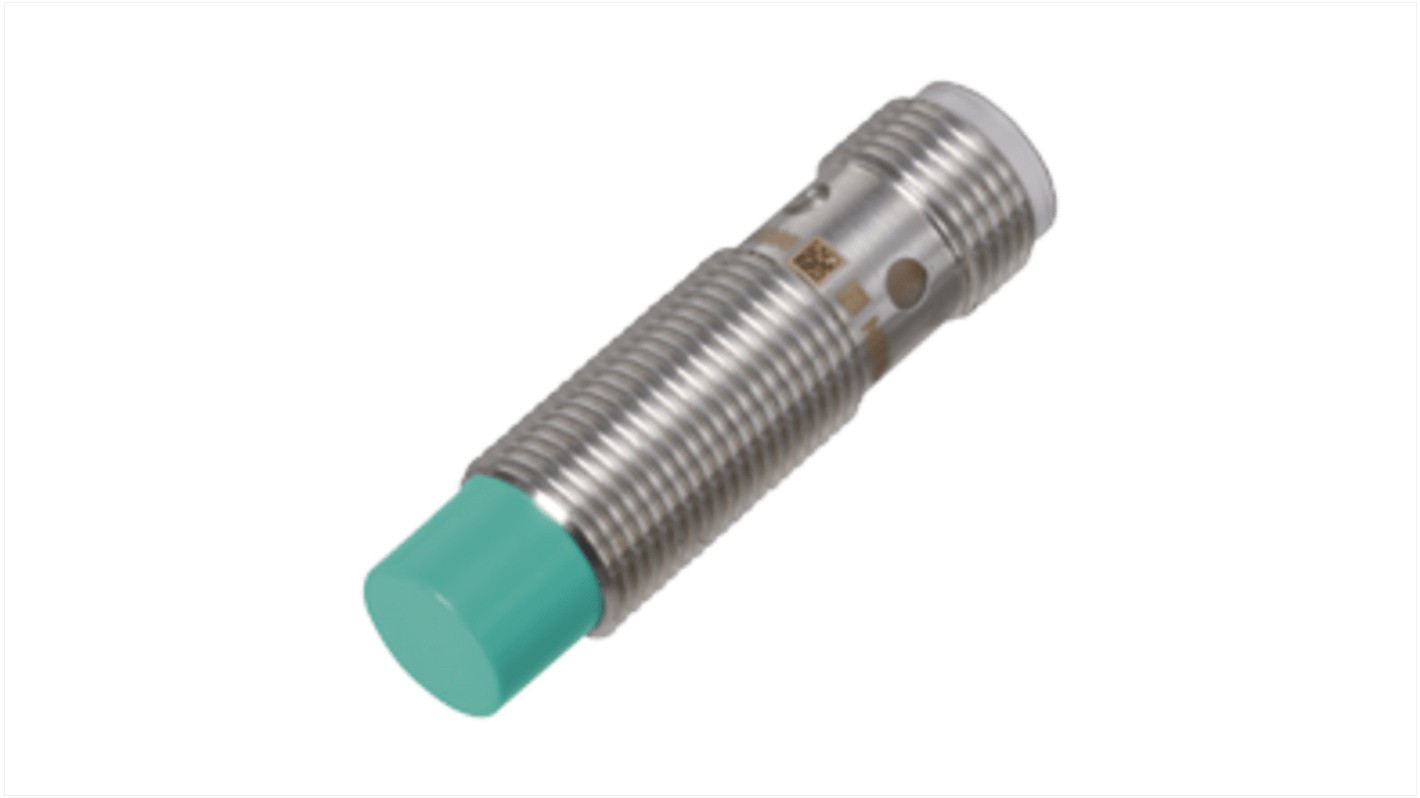 Pepperl + Fuchs Inductive Barrel-Style Inductive Proximity Sensor, M12 x 1, 8 mm Detection, PNP Output, 5 → 36