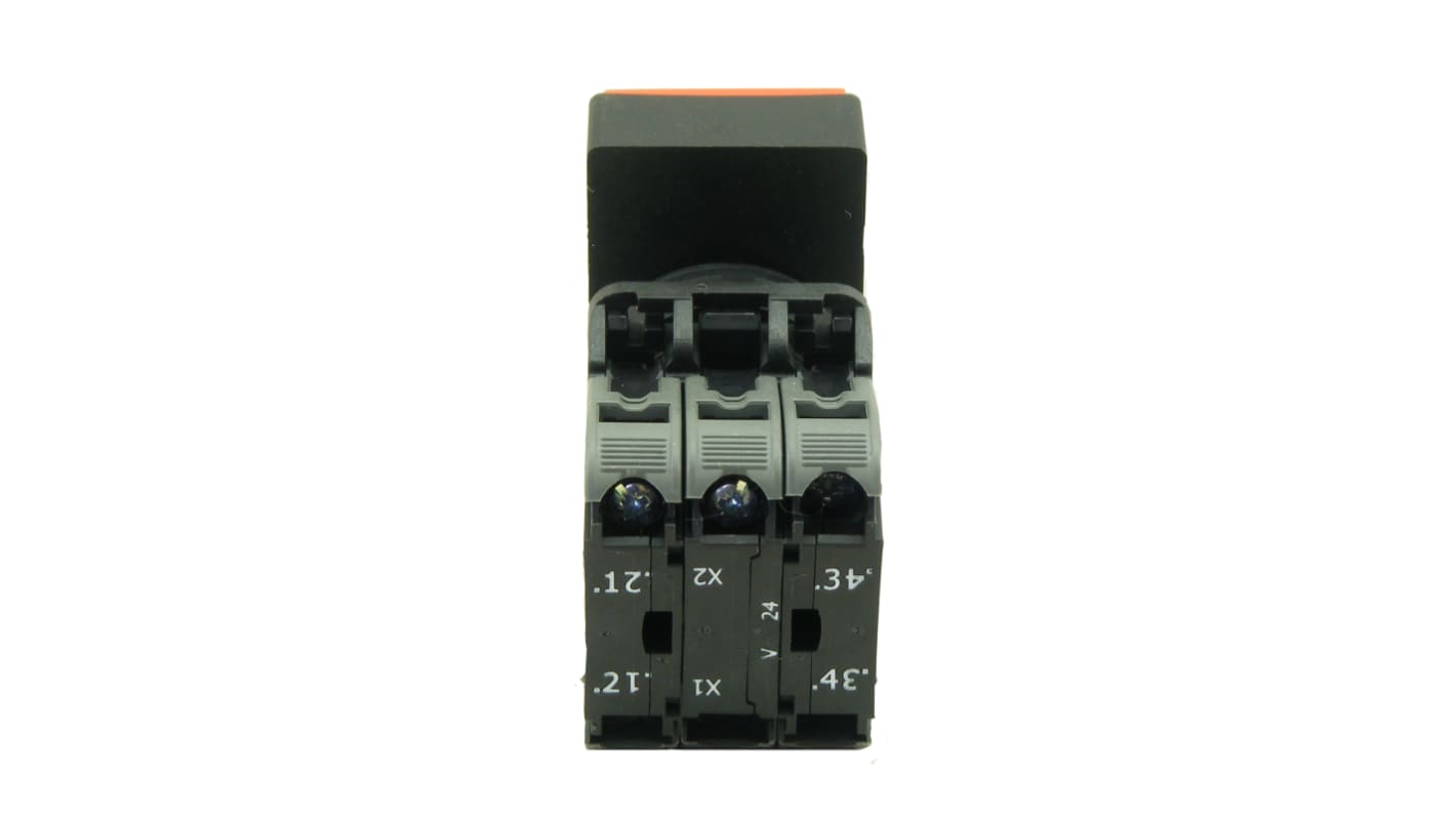 RS PRO Illuminated Push Button Complete Unit, 22.5mm Cutout, 1NO + 1NC