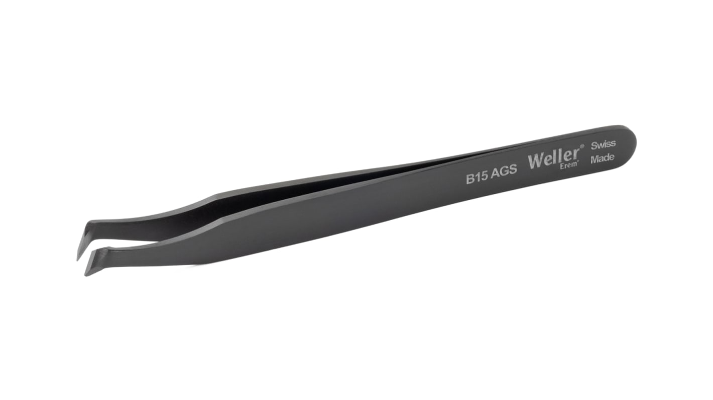 Erem 115 mm, Carbon Steel, Oblique, Tweezers