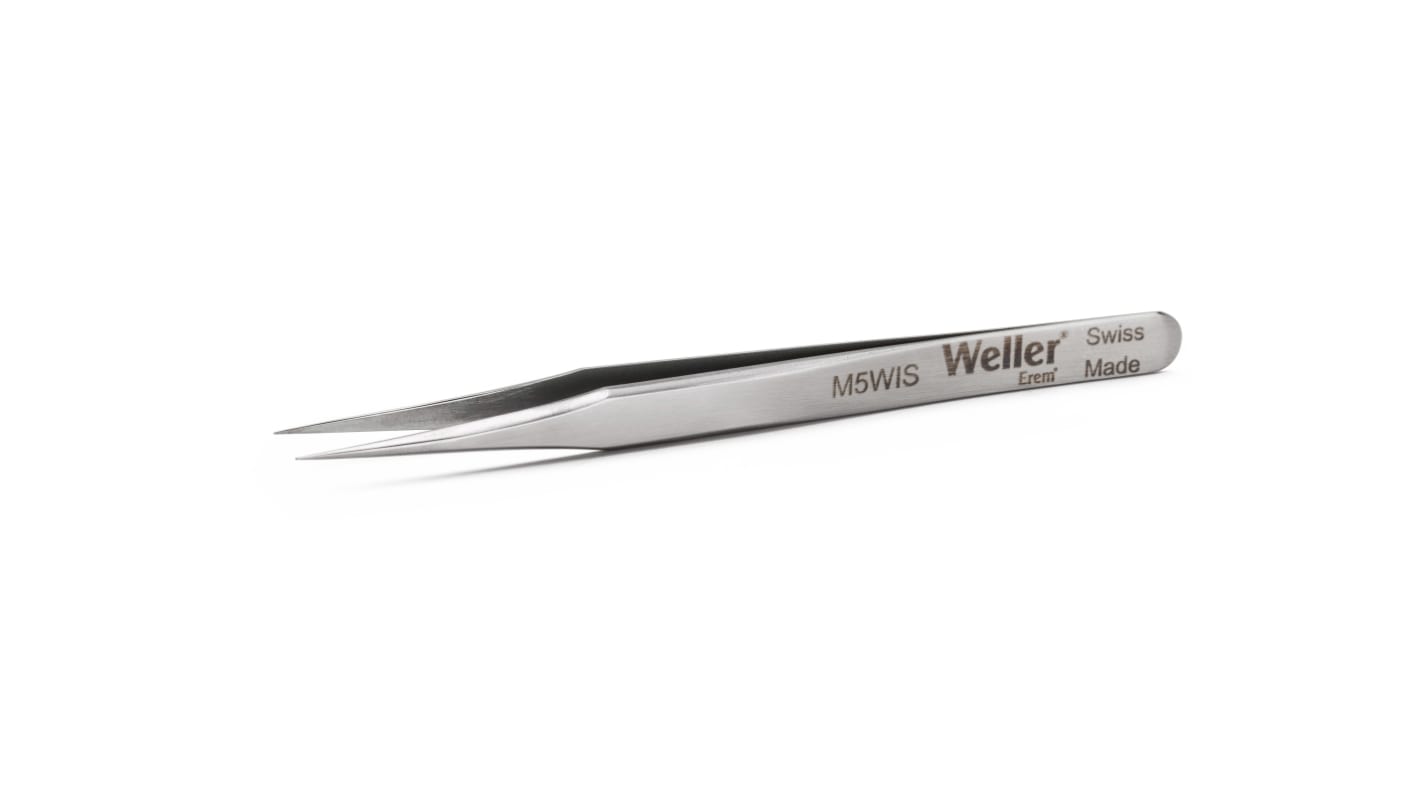 Brucelles Erem M5WIS pointe Pointue en  en inox, L. 80 mm