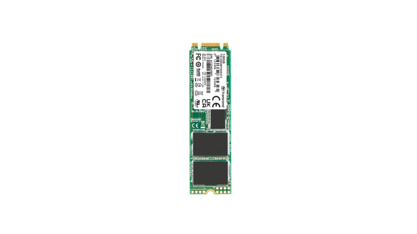 Disco duro SDD interno M.2 Transcend de 128 GB, SATA III, TLC