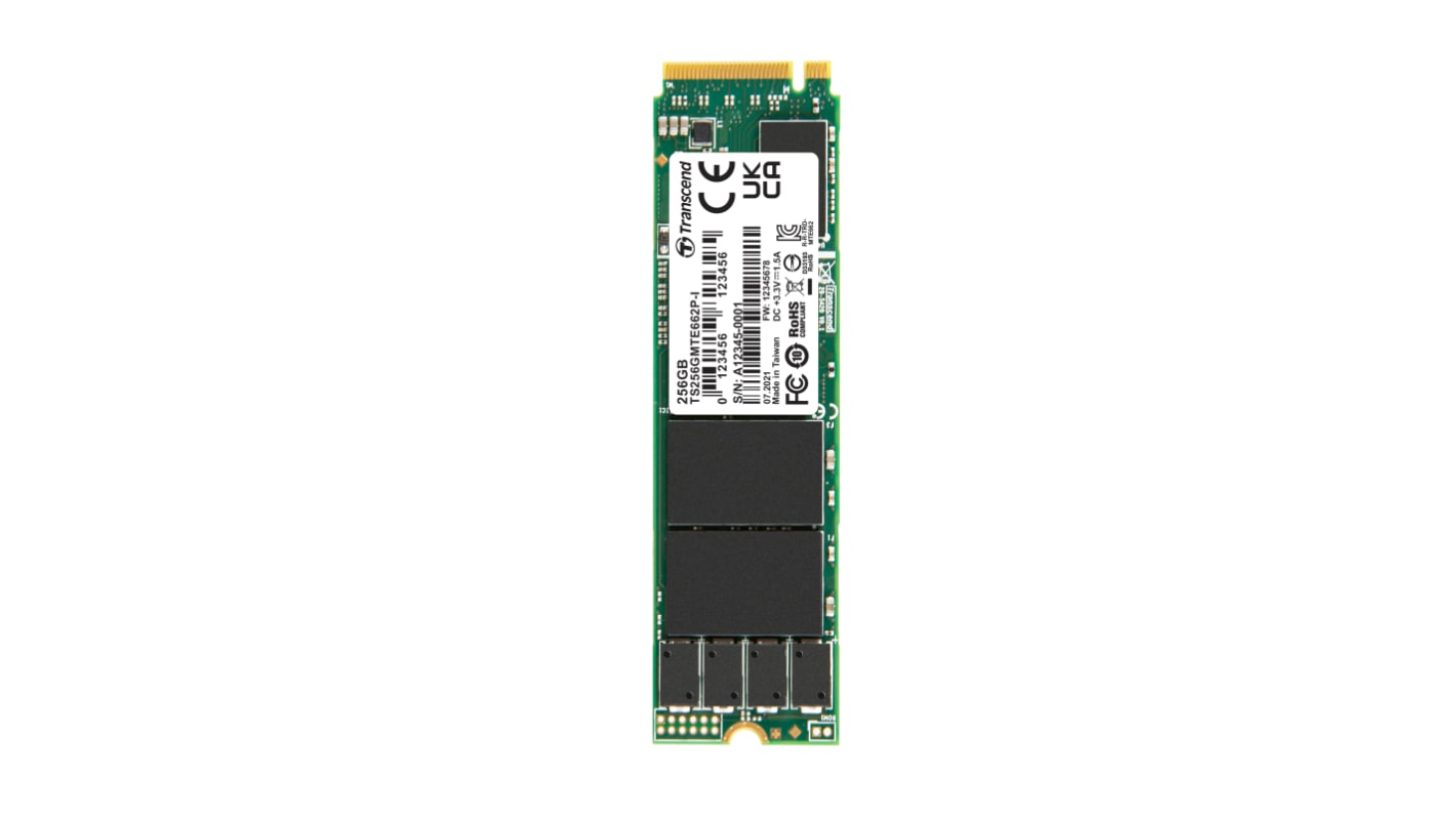 Transcend ソリッドステートドライブ SSD 内蔵 256 GB NVMe PCIe Gen 3 x 4