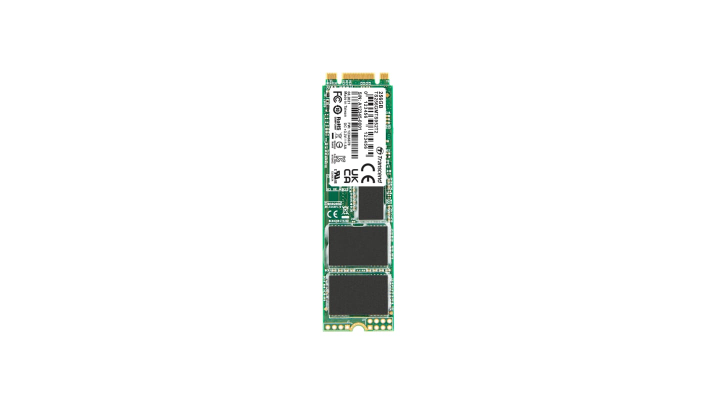 Disco duro SDD interno M.2 Transcend de 256 GB, SATA III, TLC