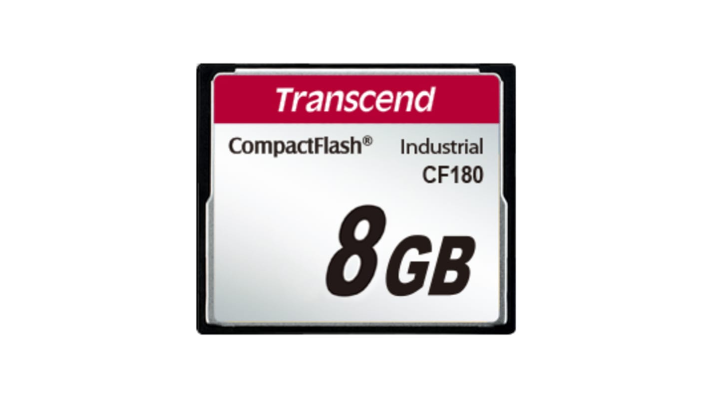 Carte Compact Flash Transcend CompactFlash 8 Go CF180