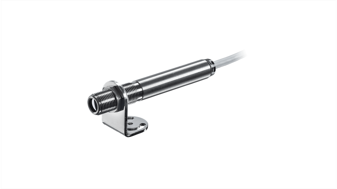 Optris Infrarød temperatursensor, Type: Temperaturføler 12 mm Rustfrit stål, Kabellængde: 3m 63, -50°C til +1030°C USB