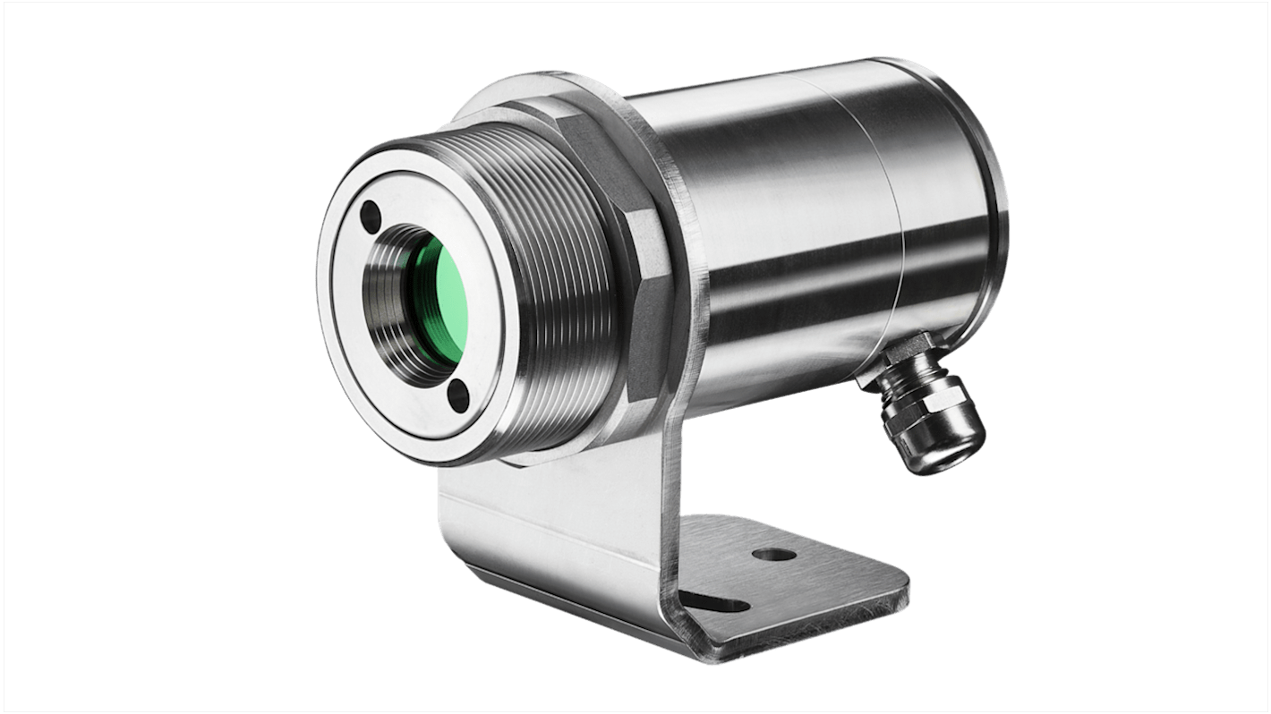 Optris Infrarød temperatursensor, Type: Topunkts laser 49.3 Rustfrit stål, Kabellængde: 3m 65, +50°C til +1800°C USB