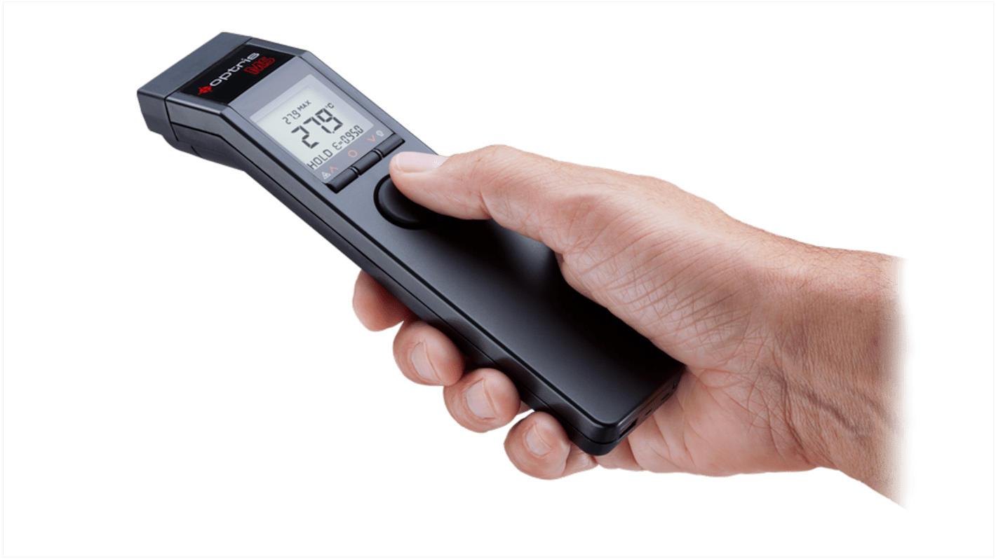 Optris MS Digital Thermometer, -32°C Min, ±1 °C Accuracy, °C Measurements