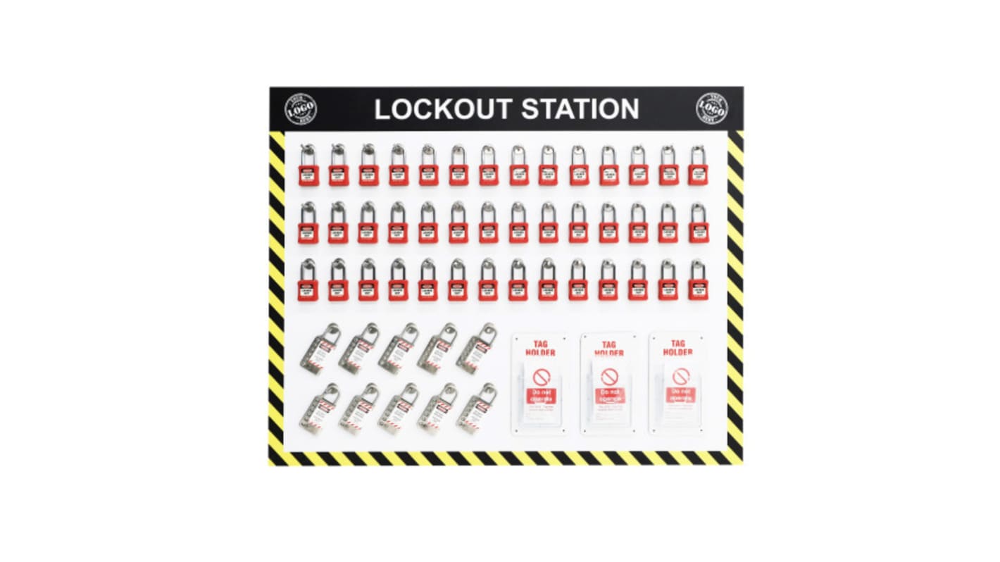 C2956 | Spectrum Industrial 17 Padlock Lockout Station | RS