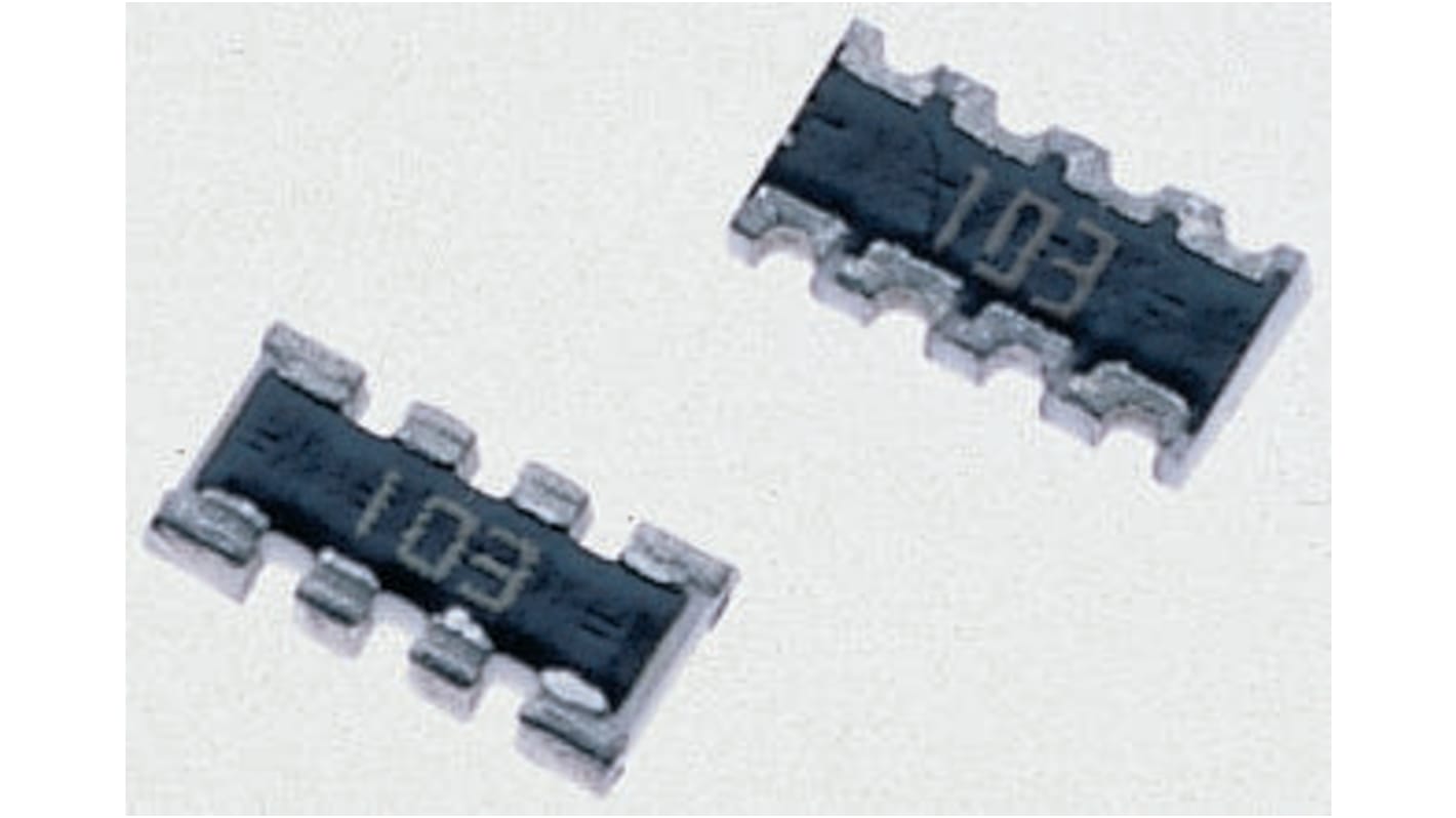 Bourns, CAT16 22kΩ ±5% Isolated Resistor Array, 4 Resistors, 0.25W total, 1206 (3216M), Concave