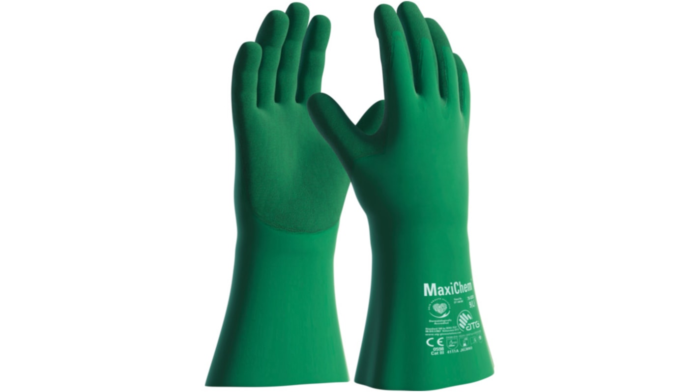 Gants de manutention ATG taille 9, Résistant aux coupures, Alimentaire, 12 Paires, Vert