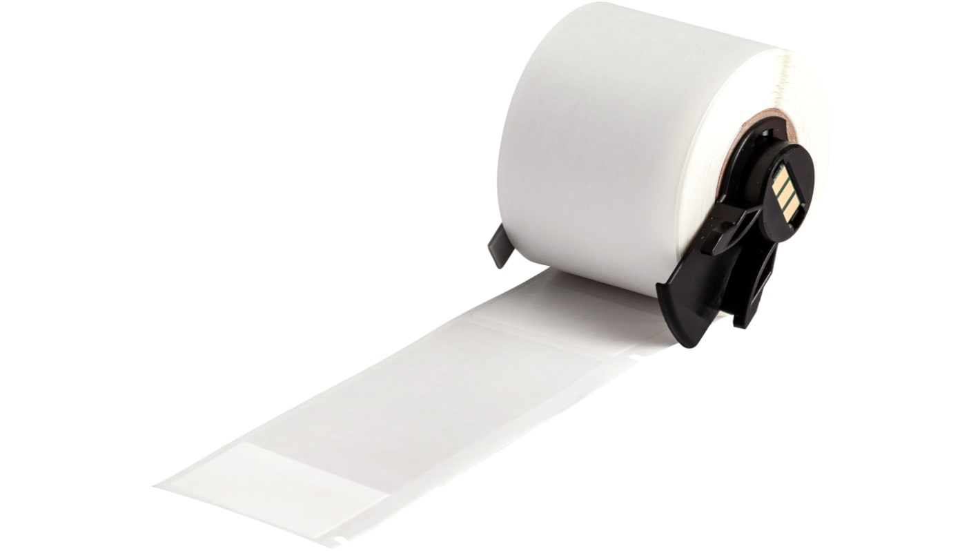 Etiqueta Brady, color Negro sobre fondo Transparente/blanco, para usar con BMP61 Label Printer, BradyPrinter M611