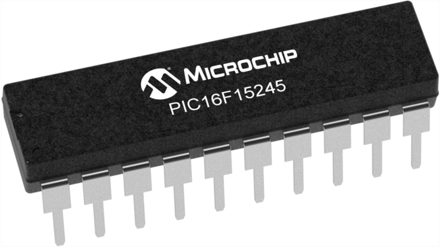 Microcontrolador Microchip PIC16F15245-I/P, núcleo PIC de 8bit, 32MHZ, PDIP de 20 pines