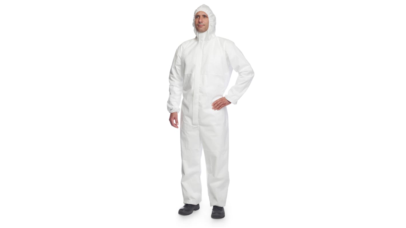 Tuta da lavoro Monouso DuPont Unisex tg. 3XL, col. Colore bianco