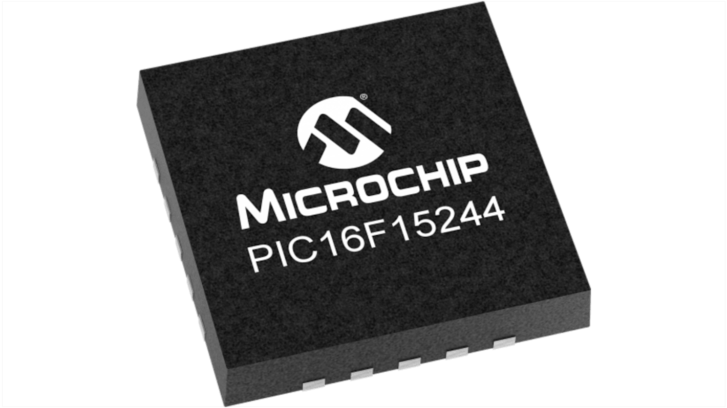 Microcontrôleur, 8bit 7 kB, 32MHz, VQFN 20, série PIC16