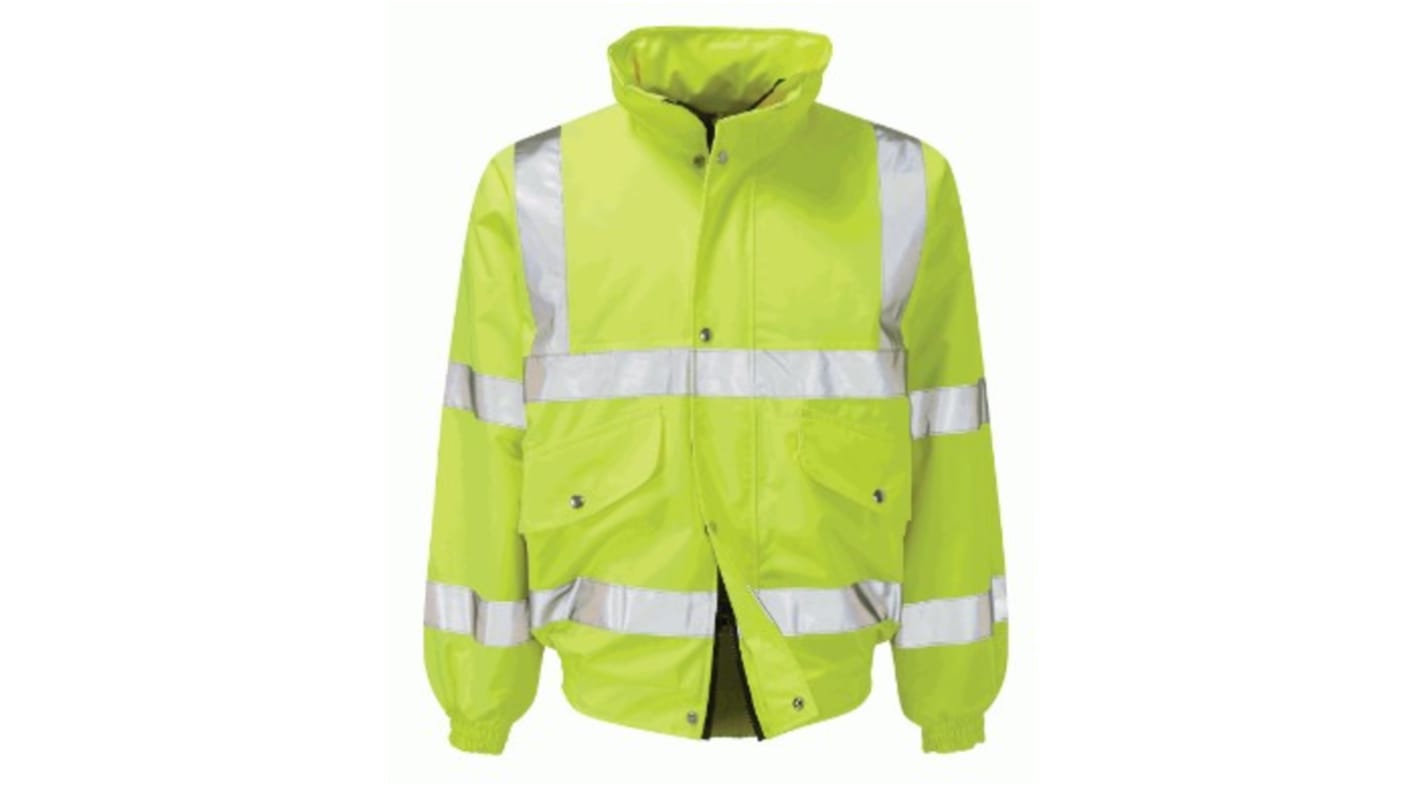 Orbit International Valiant Yellow Unisex Hi Vis Jacket, L